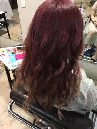 ロング カラー ヘアアレンジ 桜田 修未のヘアスタイル