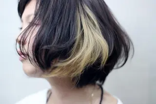 ミディアム カラー パーマ 田中  雅樹のヘアスタイル