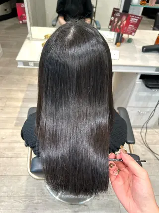 ロング パーマ 《艶髪縮毛矯正》 かのん☽⑅ ˖のヘアスタイル