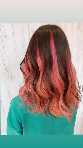 カラー 名古屋のピンク好き かずくん🦩のヘアスタイル