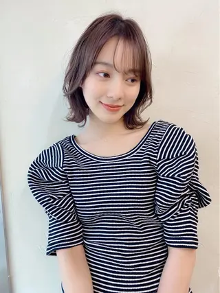 ミディアム 鎌倉 彩のヘアスタイル