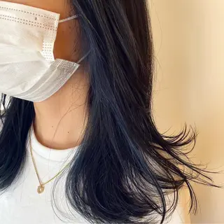 ロング 韓国レイヤー🪽 耳ツボジュエリーのヘアスタイル