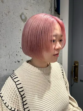 ショート カラー 🦖ミニボブ/ボブ /MOEKA🦕のヘアスタイル