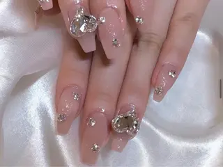 ネイル ネイルサロンAiri 長さ出し·シンプルのネイルデザイン