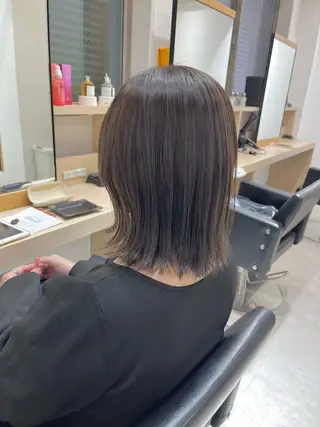 セミロング カラー 【ニュアンスカラー・ 髪質改善】スズキカナのヘアスタイル
