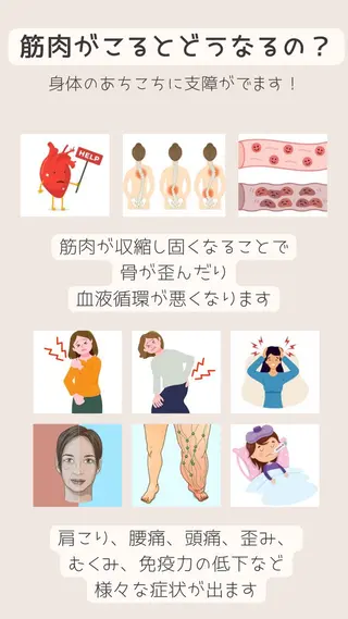 小顔矯正& 慢性肩こり腰痛改善店のエステ・リラクイメージ