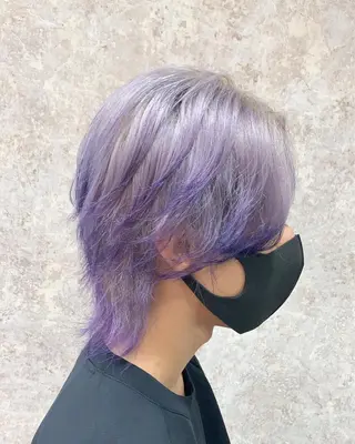 メンズ Ripps長居所属・メテオ ／ヘアカラー 西川菜実のヘアスタイル