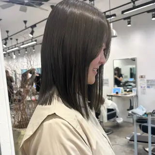ミディアム カラー 髪質改善ストレート /暖色カラー🎀🪞のヘアスタイル