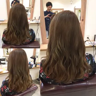 ロング カラー hair salon Ranun髪質改善のヘアスタイル
