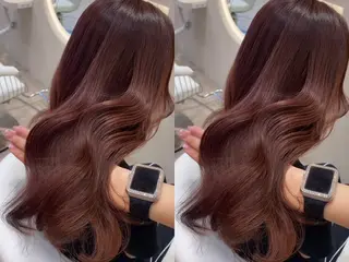 セミロング カラー 上品♡韓国レイヤー ‎🤍のの‎🤍のヘアスタイル