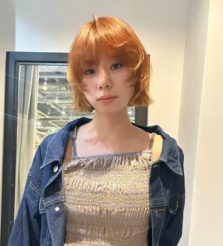 ミディアム カラー ヘアアレンジ 🎀suzuna 透明感colorのヘアスタイル