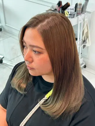 ロング カラー スパイキーショート／ パーマ平松秀門のヘアスタイル