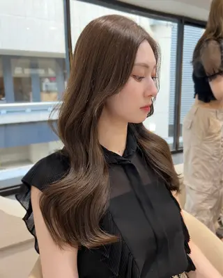 ロング 🤍🤍韓国ヘア おたけ🤍🤍のヘアスタイル