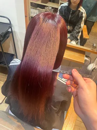 セミロング カラー 脇 麻紘のヘアスタイル