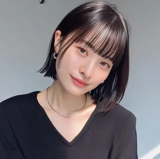 ショート カラー 田島拓海 ボブカットのヘアスタイル