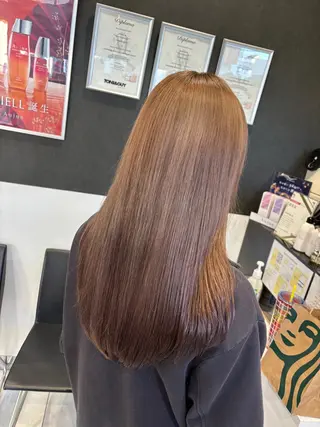 ロング カラー ブリーチ/ヘアケア/ 艶髪/イギチハルのヘアスタイル