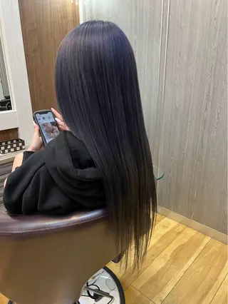 ロング カラー ヘアアレンジ 細川武琉/艶カラー /Aqua limeのヘアスタイル