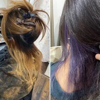 ロング カラー glosstokyo所属・縮毛矯正技師須藤玲人 髪質改善師ゴトウのヘアスタイル