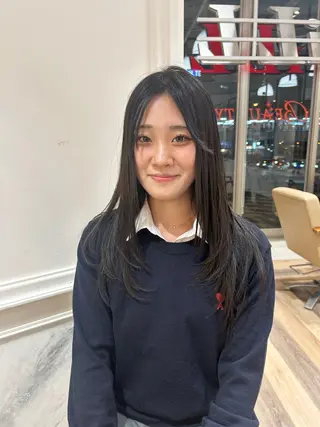 ロング ヘアーメイクウィル野田阪神店所属・Yuu/レイヤー/ ハイライト/髪質改善のヘアスタイル