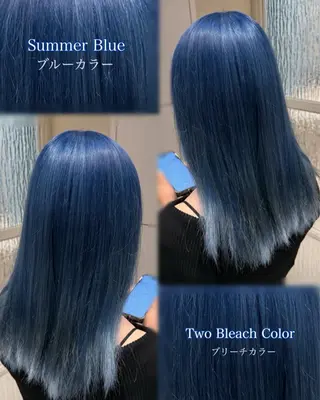 ロング カラー ハイトーン/ブリーチ 💙みずき💙のヘアスタイル