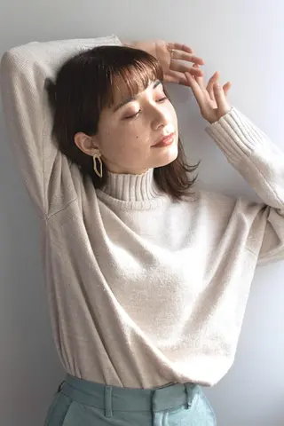 セミロング カラー N° il duca 札幌のヘアスタイル