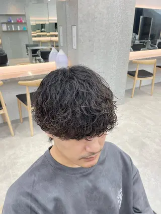 ショート パーマ メンズ fifth  SAKAE所属・SENTA✨メンズ パーマ✨fifth栄のヘアスタイル