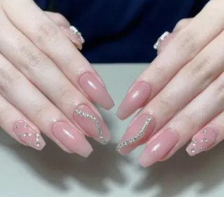 ネイル By moonネイル 🌷ワンホン/韓国風のネイルデザイン