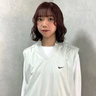 ミディアム カラー 🎀ミルクティー/暖 色×レイヤー/マリアのヘアスタイル