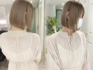 ミディアム 🩵縮毛矯正・ボブ 岩原朋也🩵のヘアスタイル