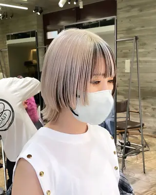 ショート カラー 色落ち綺麗透明感カラ /ボブ/ナカツヒカルのヘアスタイル