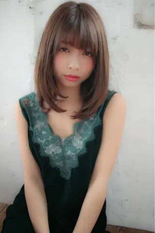 ミディアム カラー 髪質改善縮毛矯正✨ ナリタユウヤのヘアスタイル