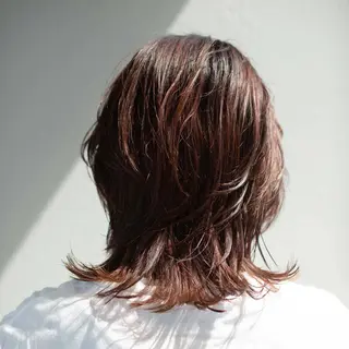 ミディアム f A ture.所属・《カット¥0》 朝山良徳のヘアスタイル