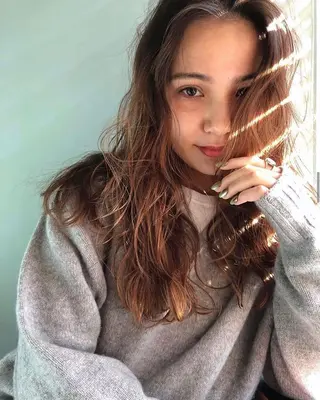 ロング パーマ HATSUMEI ゆうまのヘアスタイル