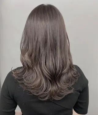 ロング カラー パーマ ヘアアレンジ ♡透け感カラー 大賀哲平♡のヘアスタイル