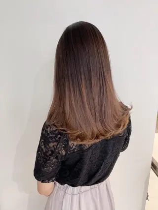 セミロング カラー 【公式】amble luxe 中野のヘアスタイル