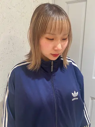 ミディアム カラー mai / linoah˚✧のヘアスタイル