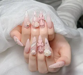 ロング カラー Bling Salonのネイルデザイン