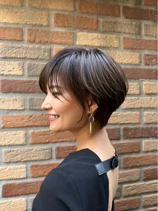 ショート カラー nex the salon coall所属・🫧似合わせショート イシダ🫧のヘアスタイル