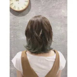 ミディアム カラー ヘアアレンジ Lauburu  bat.hair渋谷2号店所属・. YUIのヘアスタイル