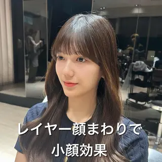 🎀大竹美侑／顔まわ りカット／レイヤーのヘアスタイル
