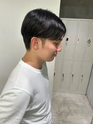 ショート カラー メンズ 結衣/ 透明感カラー🎀のヘアスタイル