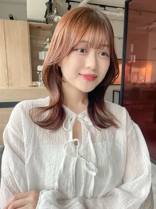 ロング カラー しおじま あずみ🌷 ボブ•透明感カラーのヘアスタイル