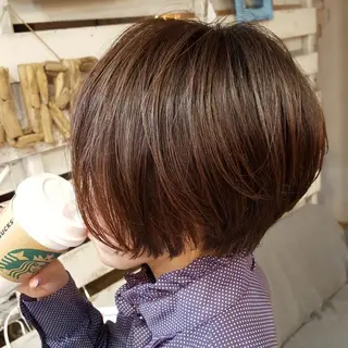 ショート カラー フリーランス所属・韓国ヘア レイヤー くびれヘアMATSUのヘアスタイル