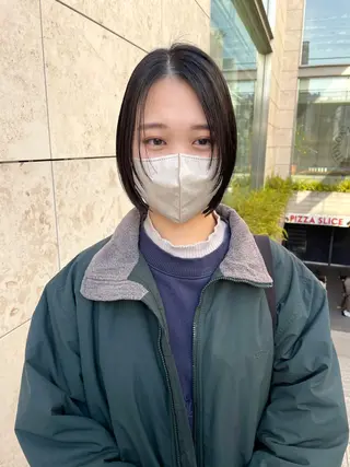 ショート カラー ボブ/レイヤー/ケア パーマ/リュウタのヘアスタイル