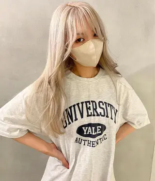 セミロング カラー 心斎橋/ブリーチ minamiのヘアスタイル