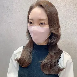 ロング カラー 🩷韓国ヘア/ヨシン モリ🩷Maikaのヘアスタイル