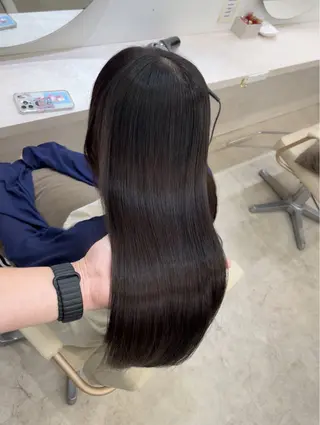 ロング 髪質改善/縮毛矯正 梅田茶屋町/西尾祐作のヘアスタイル