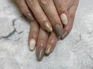 ネイル ネイルリボン 受付スタッフのネイルデザイン