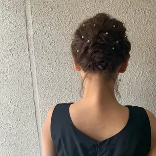 ミディアム ヘアアレンジ chouette/ 根本優希のヘアスタイル