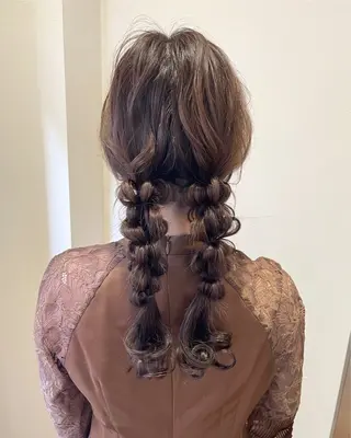 ロング ヘアアレンジ サソウ ユリエ🥥のヘアスタイル